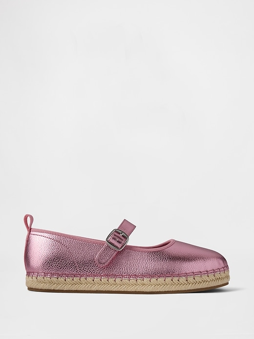 espadrillas mary jane metallizzate per bambini