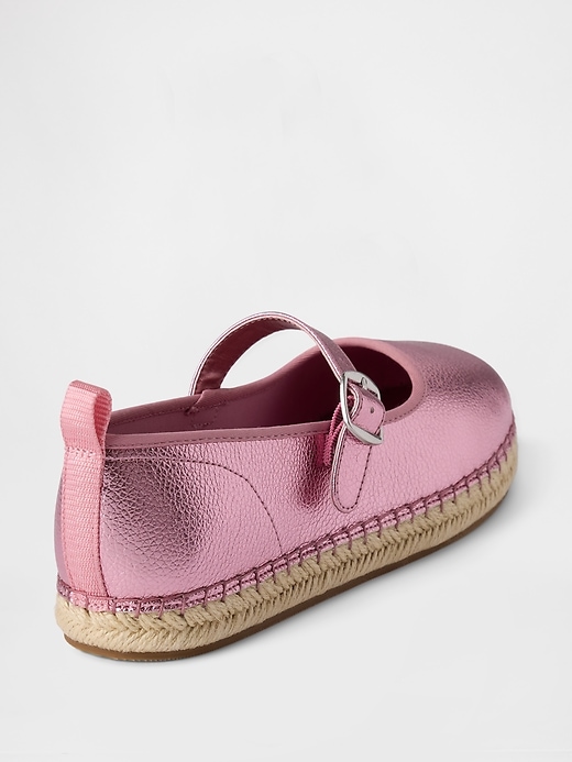 espadrillas mary jane metallizzate per bambini