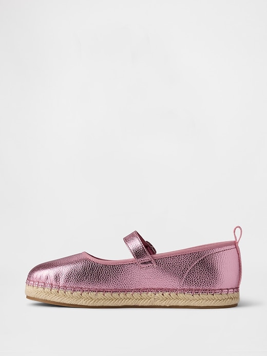 espadrillas mary jane metallizzate per bambini