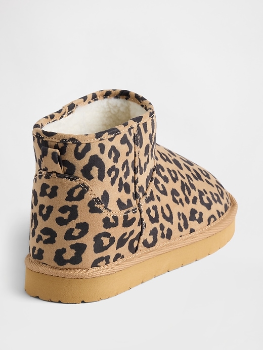 stivali per bambini in pelle scamosciata vegana con fodera in sherpa