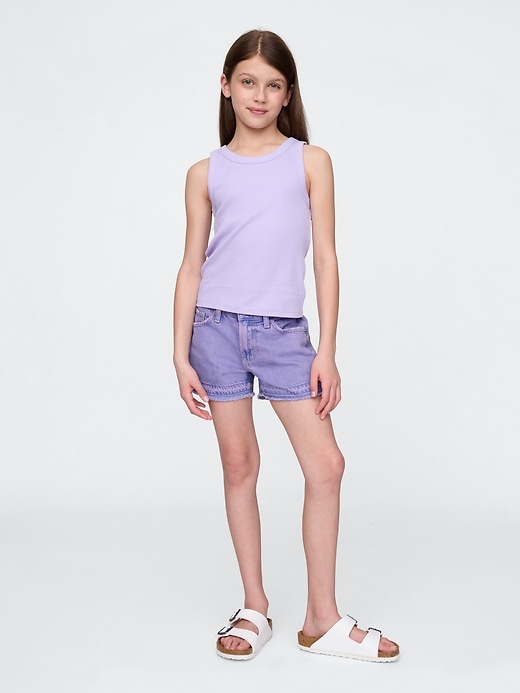 pantaloncini in denim a vita bassa stride per bambini