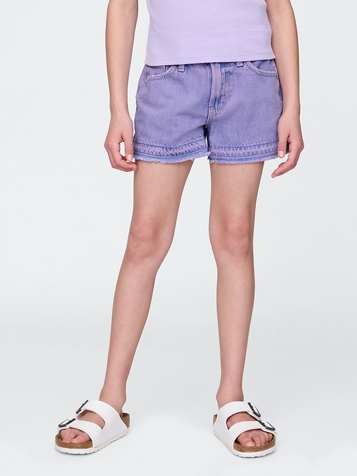 pantaloncini in denim a vita bassa stride per bambini