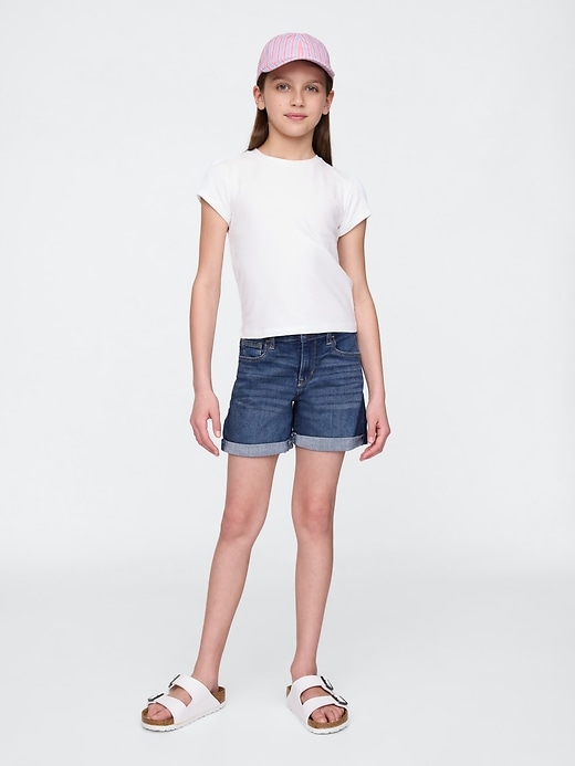 pantaloncini midi in denim per bambini