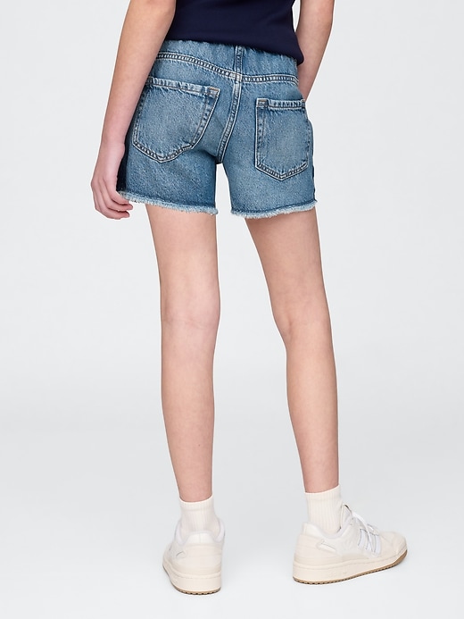 pantaloncini in denim a vita bassa per bambini