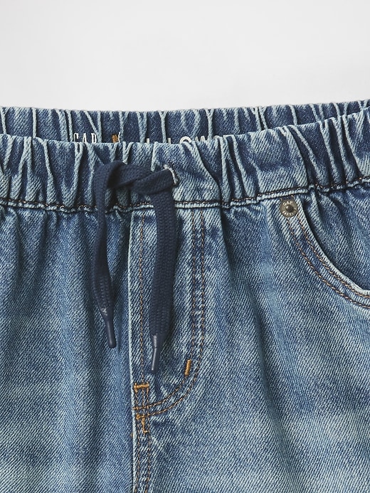 pantaloncini in denim a vita bassa per bambini