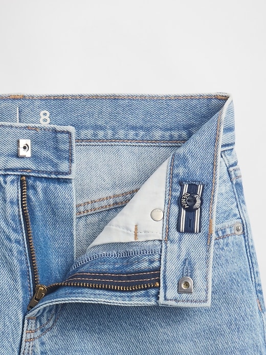 pantaloncini lunghi in denim a vita media per bambini