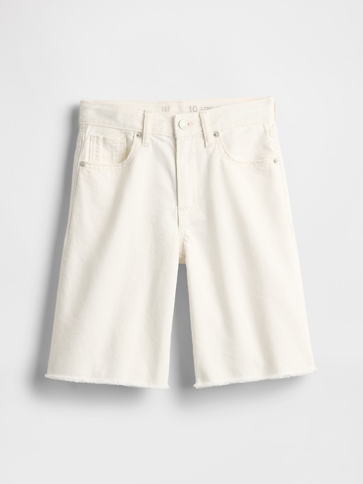 pantaloncini lunghi in denim a vita media per bambini
