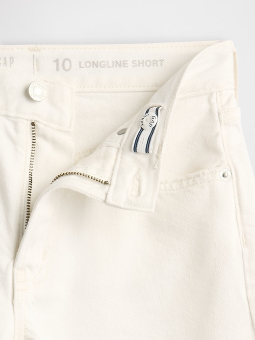 pantaloncini lunghi in denim a vita media per bambini