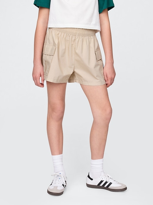 pantaloncini cargo in popeline per bambini