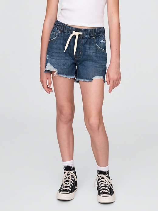 pantaloncini in denim ultrasoft stride easy a vita bassa per bambini