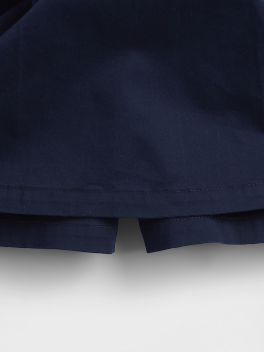 gonna-pantalone plissettata cachi per bambini modello uniforme