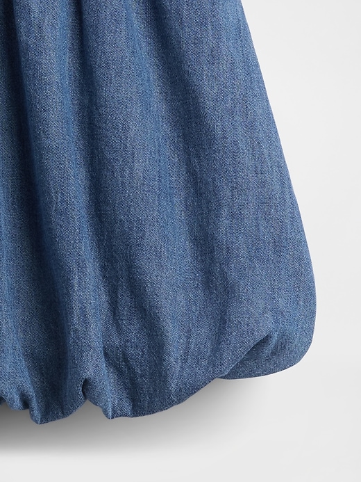 gonna a palloncino in denim per bambini