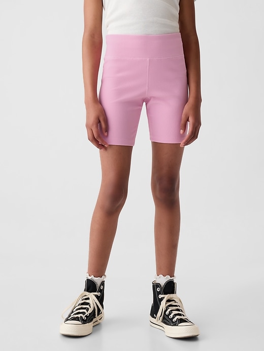 pantaloncini da ciclista a coste per bambini