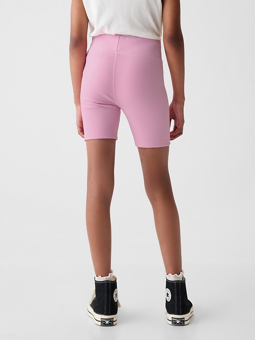 pantaloncini da ciclista a coste per bambini