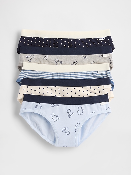 slip bikini per bambini in cotone elasticizzato biologico confezione da 5