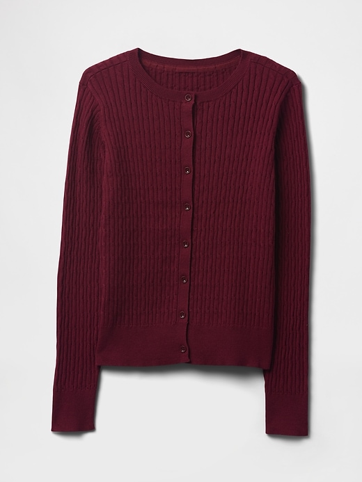 cardigan uniforme in cotone biologico per bambini