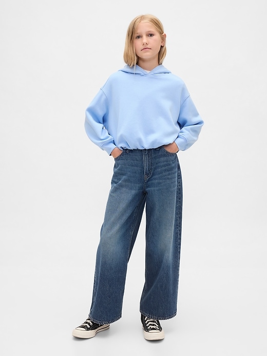 felpa con cappuccio oversize vintagesoft bubble per bambini