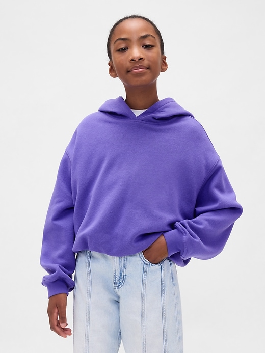 felpa con cappuccio oversize vintagesoft bubble per bambini