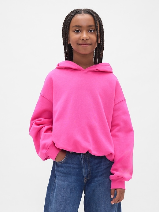 felpa con cappuccio oversize vintagesoft bubble per bambini