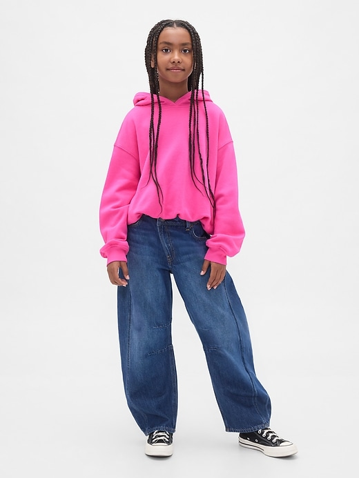 felpa con cappuccio oversize vintagesoft bubble per bambini