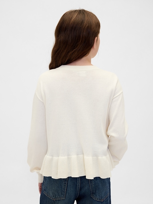 maglione peplo rilassato per bambini