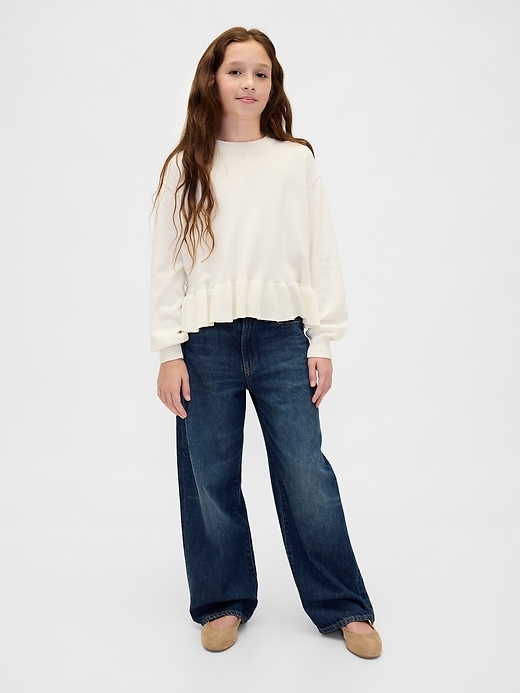 maglione peplo rilassato per bambini