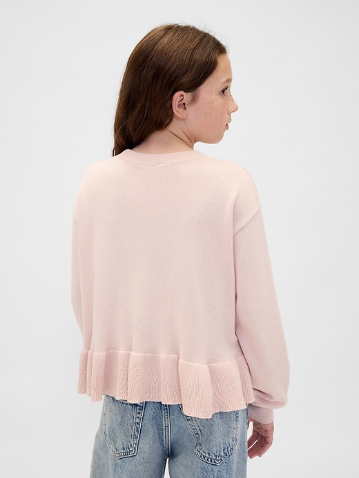maglione peplo rilassato per bambini