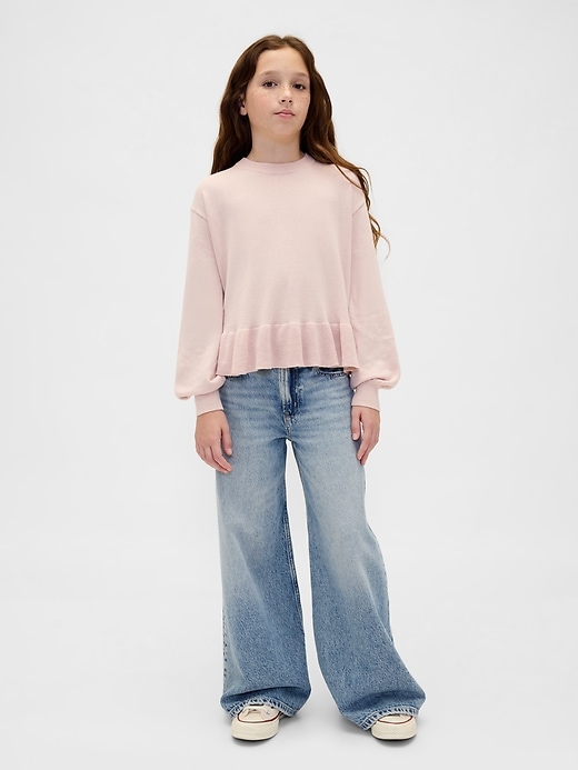 maglione peplo rilassato per bambini