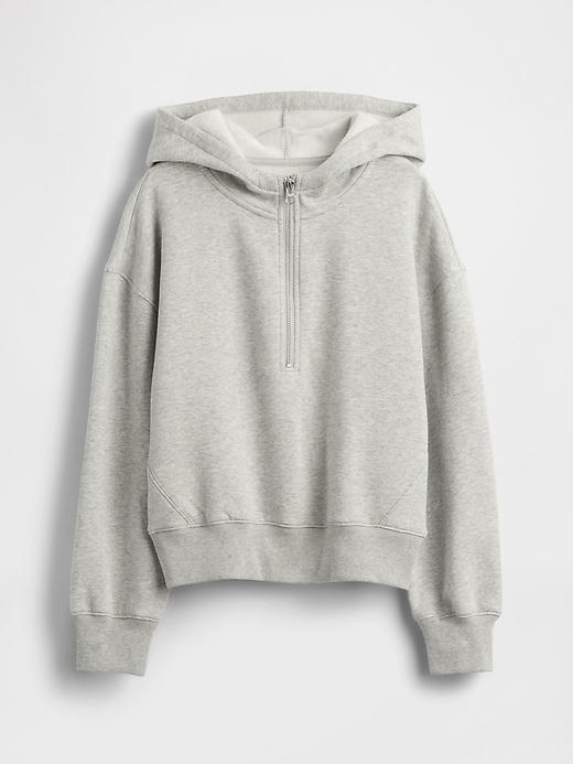 felpa con cappuccio mezza zip vintagesoft per bambini