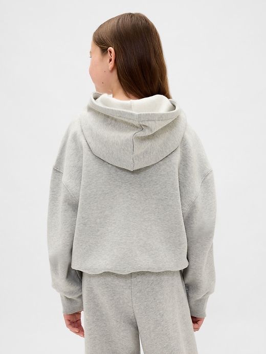 felpa con cappuccio mezza zip vintagesoft per bambini