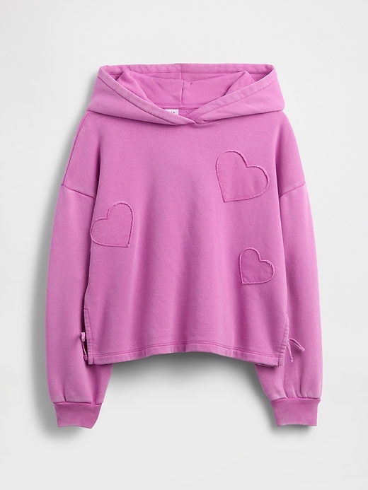 felpa con cappuccio e toppa rilassata vintagesoft per bambini