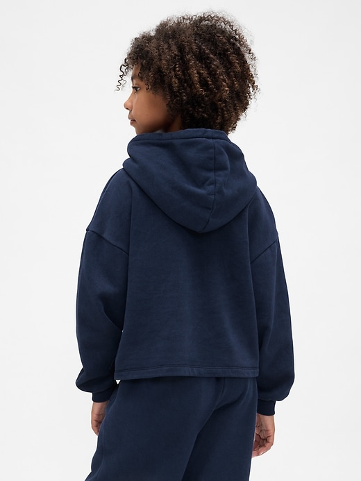 felpa con cappuccio e toppa rilassata vintagesoft per bambini