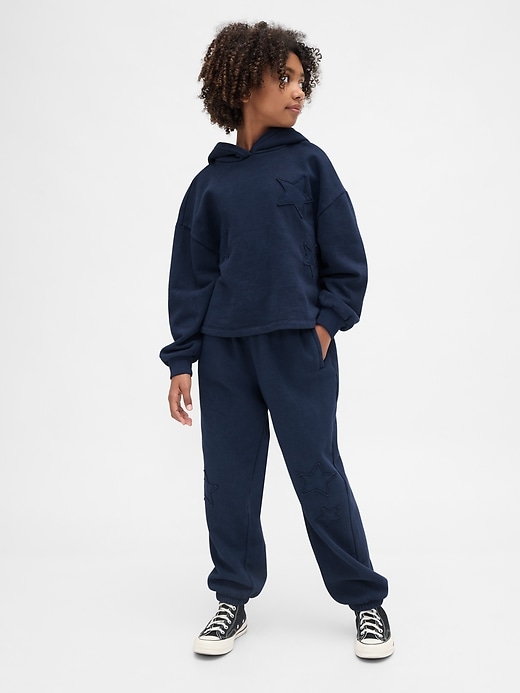 felpa con cappuccio e toppa rilassata vintagesoft per bambini