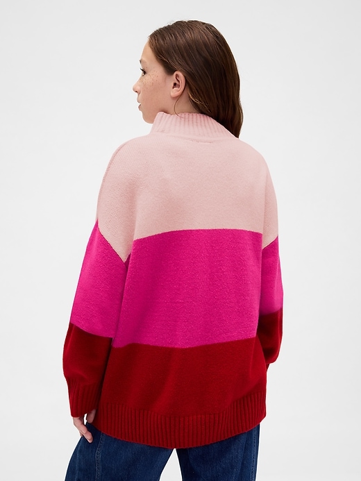 maglione a tunica a righe cashsoft per bambini