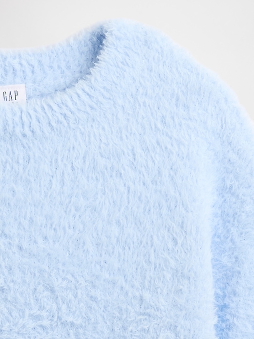 maglione girocollo con ciglia per bambini