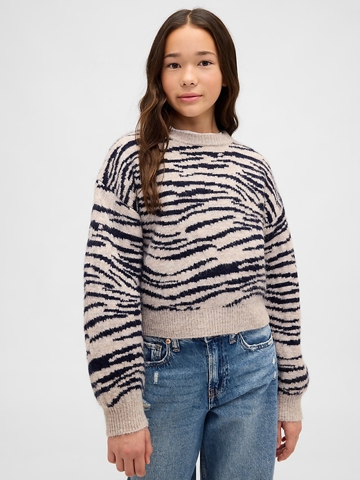 maglione girocollo rilassato per bambini