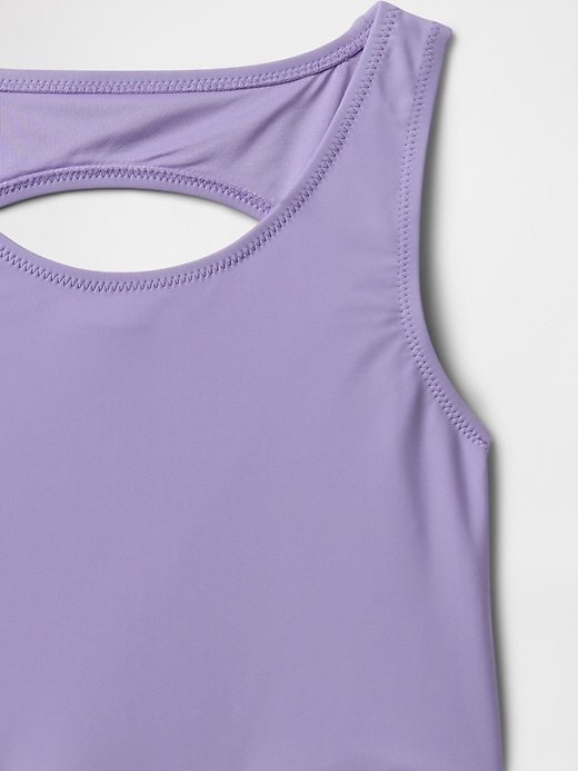 costume da bagno due pezzi tankini con ritaglio per bambini