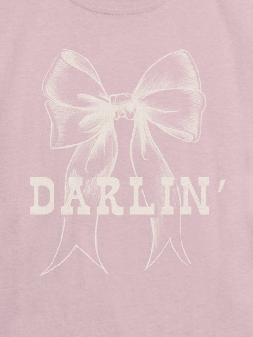 maglietta grafica darlin bow per bambini