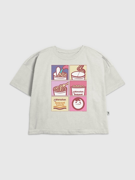 maglietta grafica per bambini maruchan noodle grid