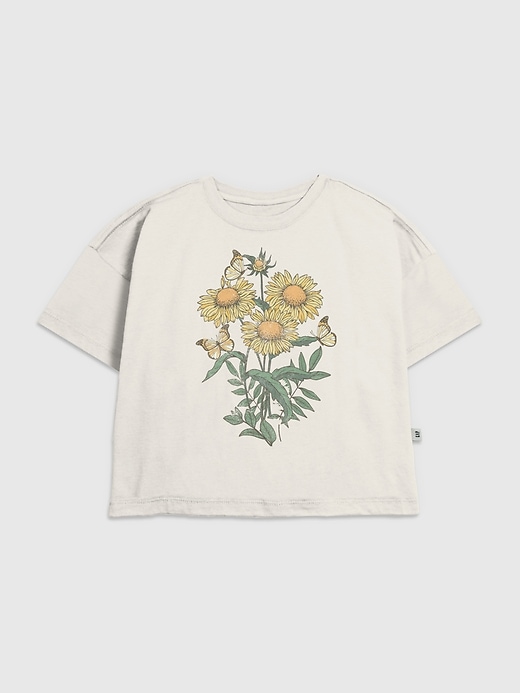 t-shirt grafica con girasoli per bambini
