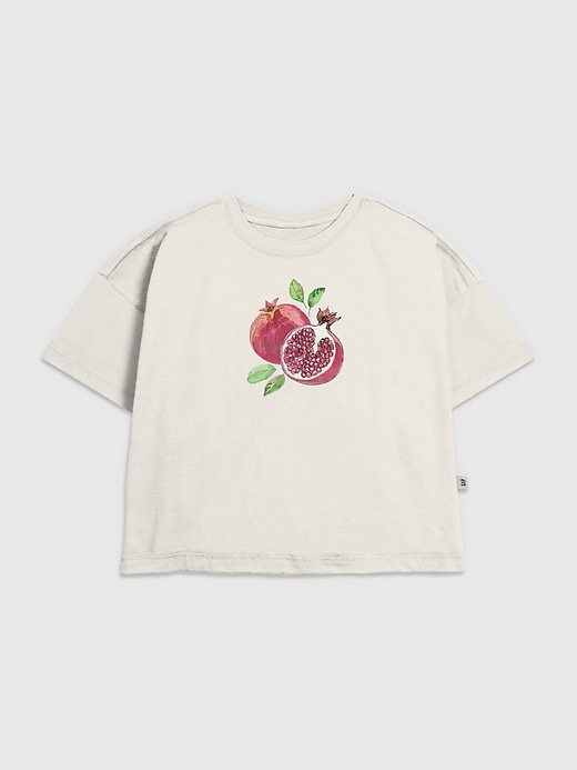 t-shirt grafica per bambini con melograno