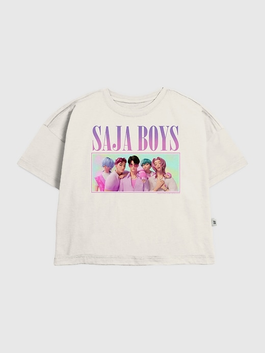 maglietta grafica per bambini k-pop demon hunters saja boys
