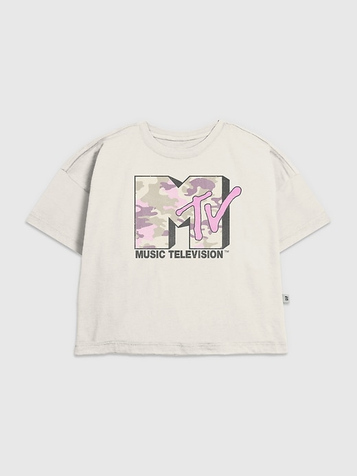 maglietta grafica mimetica rosa mtv per bambini