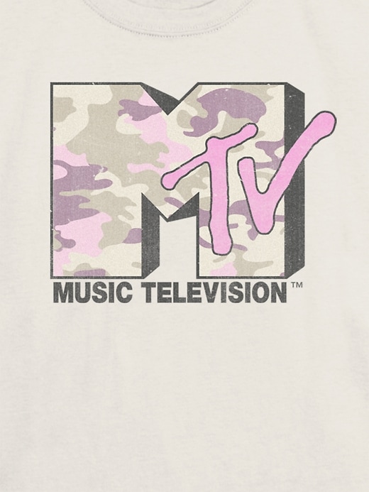 maglietta grafica mimetica rosa mtv per bambini