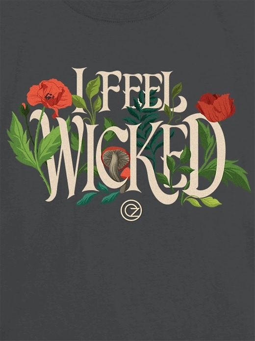 maglietta grafica per bambini wicked i feel wicked