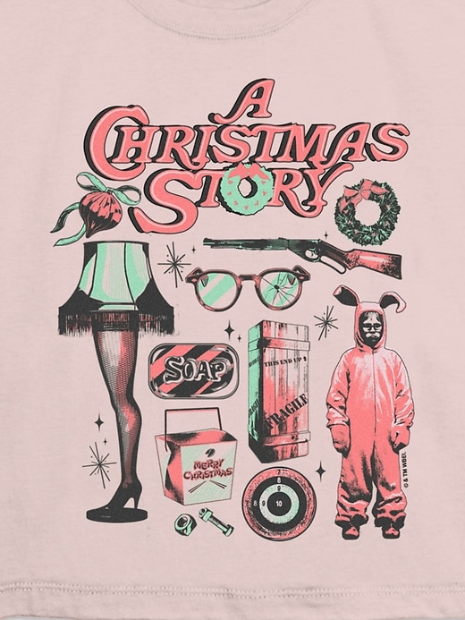 maglietta grafica con icone di una storia di natale per bambini