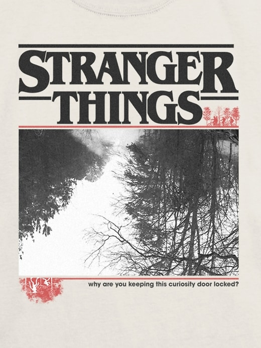 maglietta grafica per bambini stranger things upside down