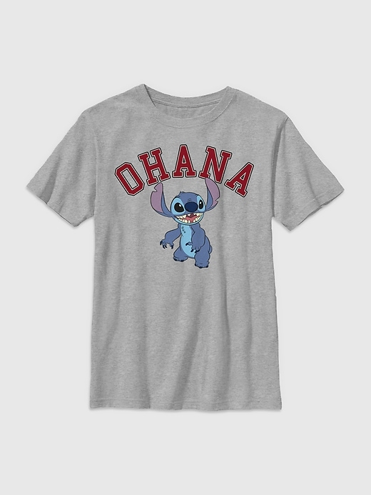 maglietta universitaria ohana di lilo e stitch