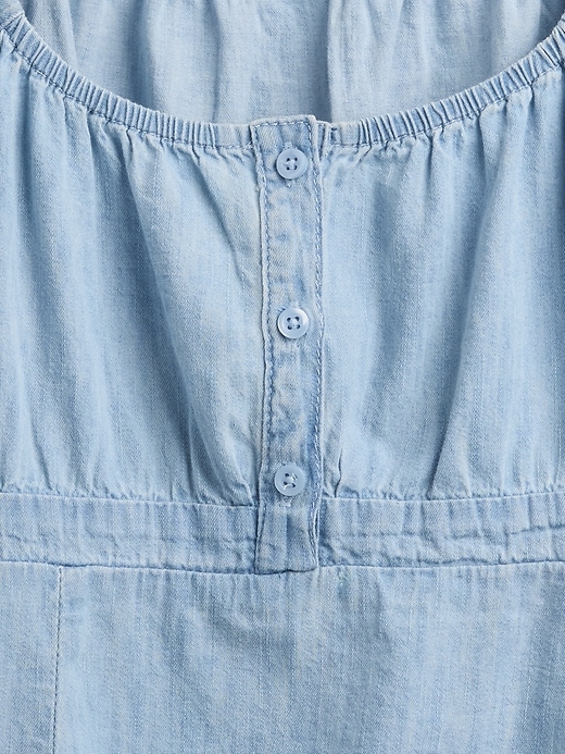 top babydoll in denim per bambini
