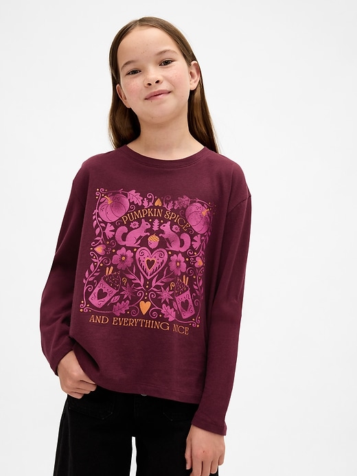 t-shirt grafica rilassata per bambini